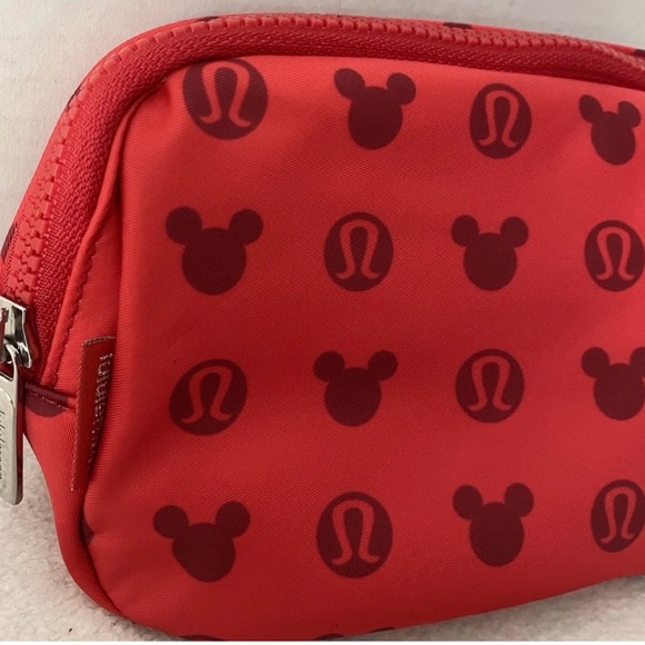 Lululemon x Disney Everywhere Belt Bag Fanny Pack Red Mickey Mouse Logo NWT - Picture 2 of 6